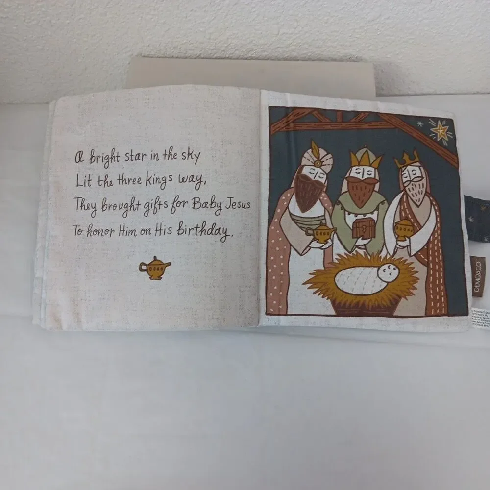 Demdaco Happy Birthday Jesus Soft Quiet Book Soft Neutral Colors Religious Story